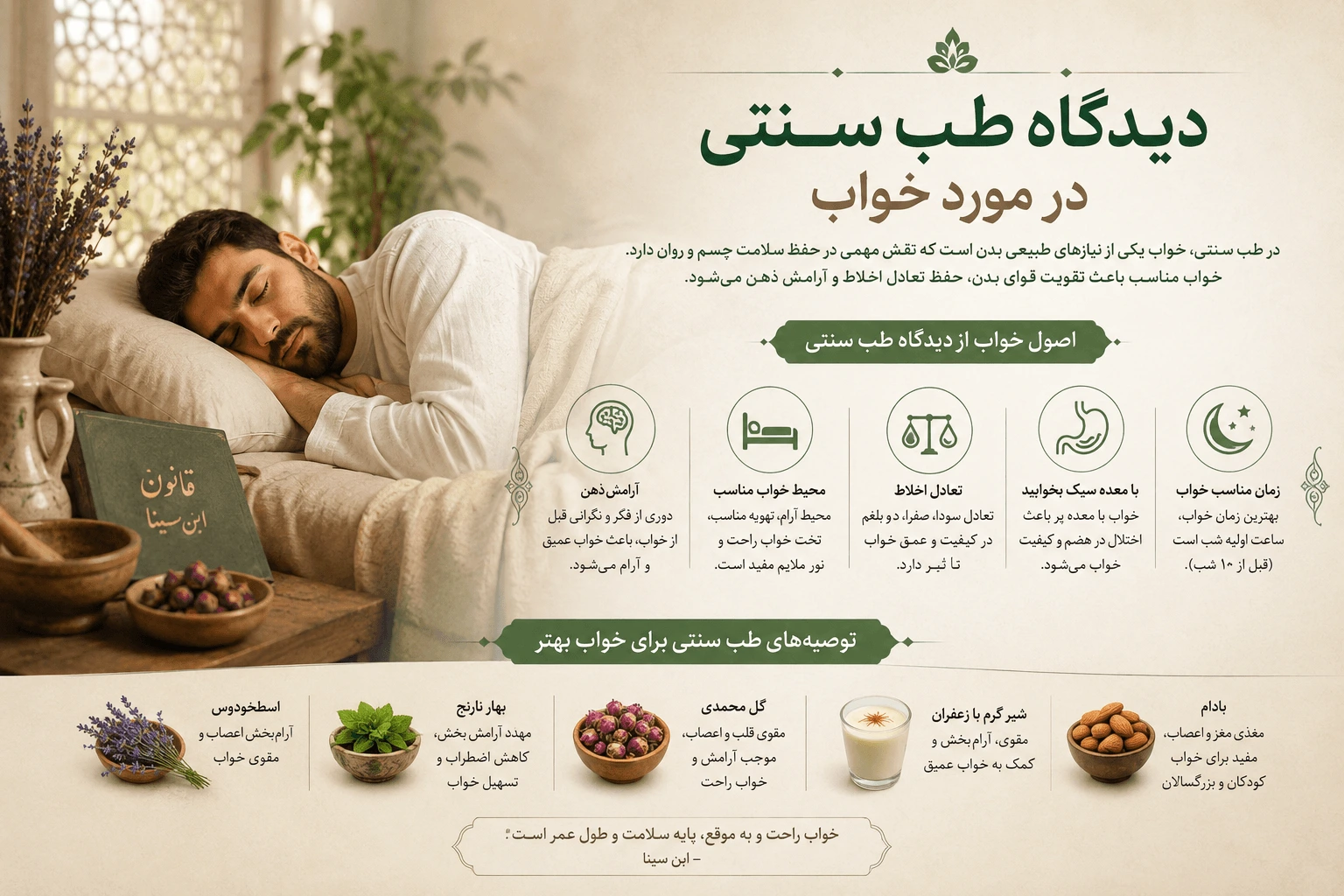دیدگاه طب سنتی درباره خواب